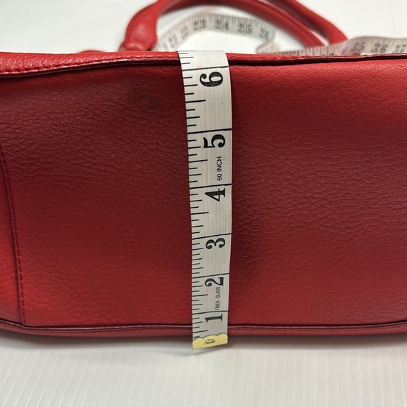 Cole Haan Women’s Genuine Leather Satchel in Coral Red - Picture 14 of 16